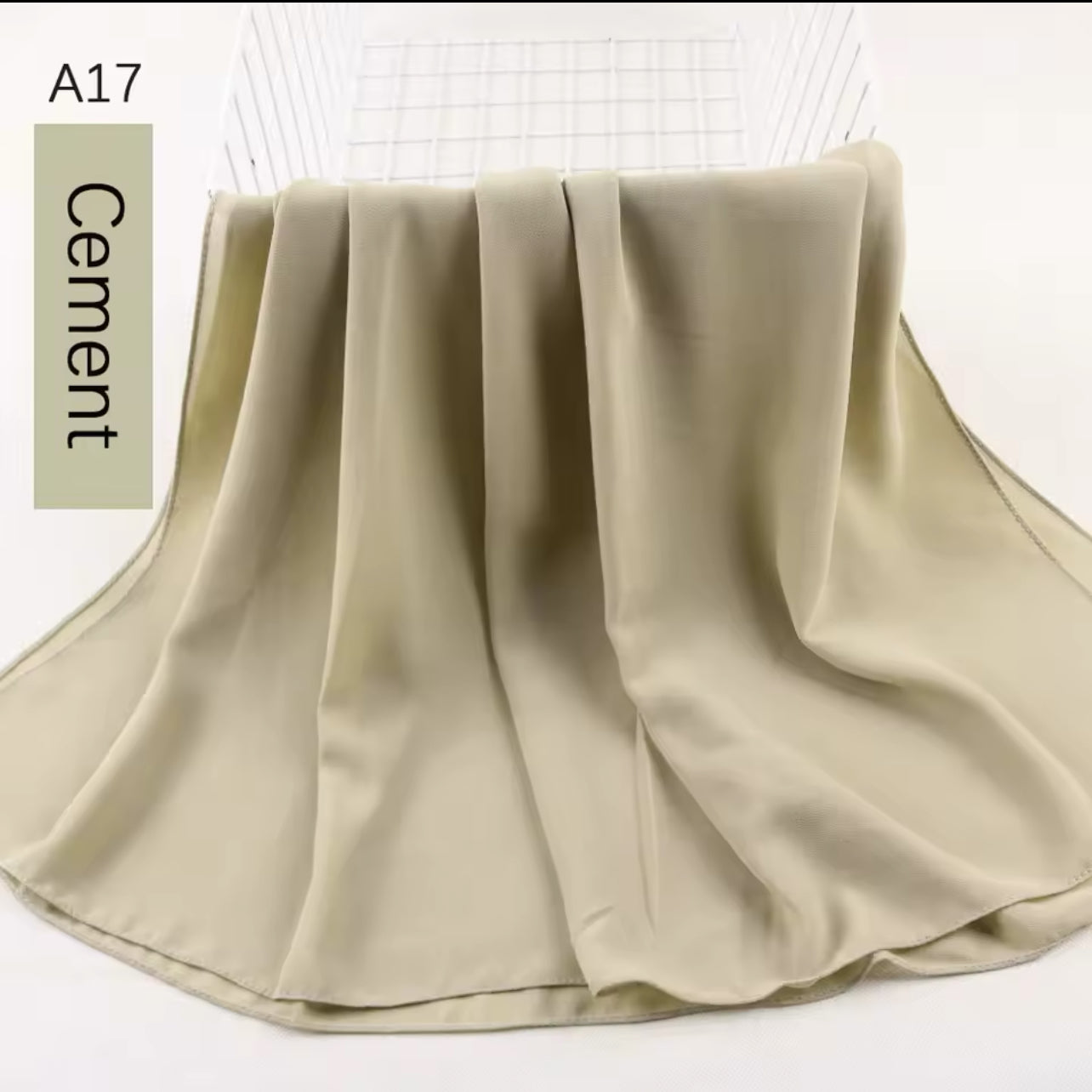 Cement | Chiffon Hijab
