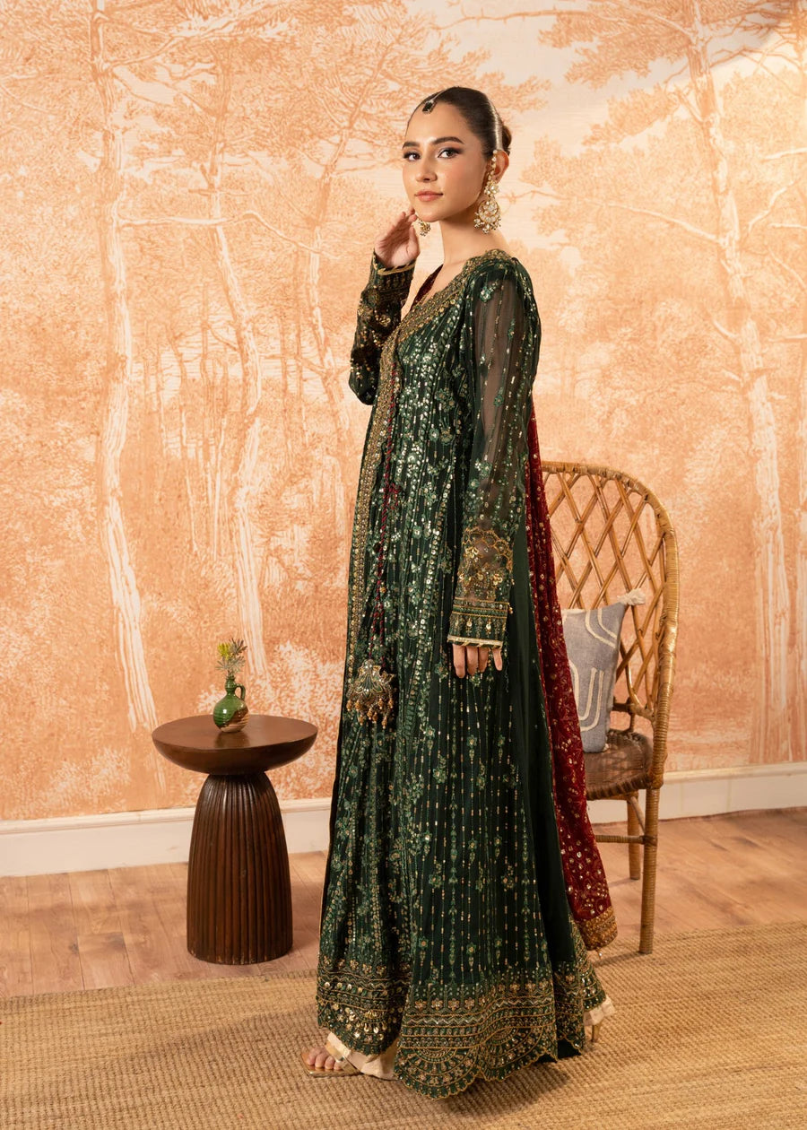 Green Angrakha | 3 PC