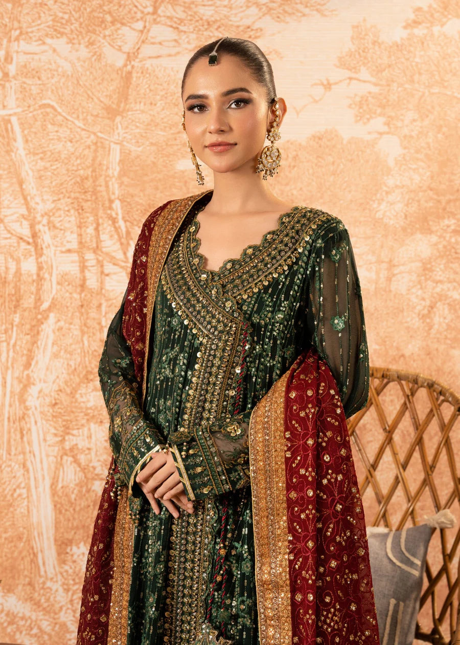 Green Angrakha | 3 PC