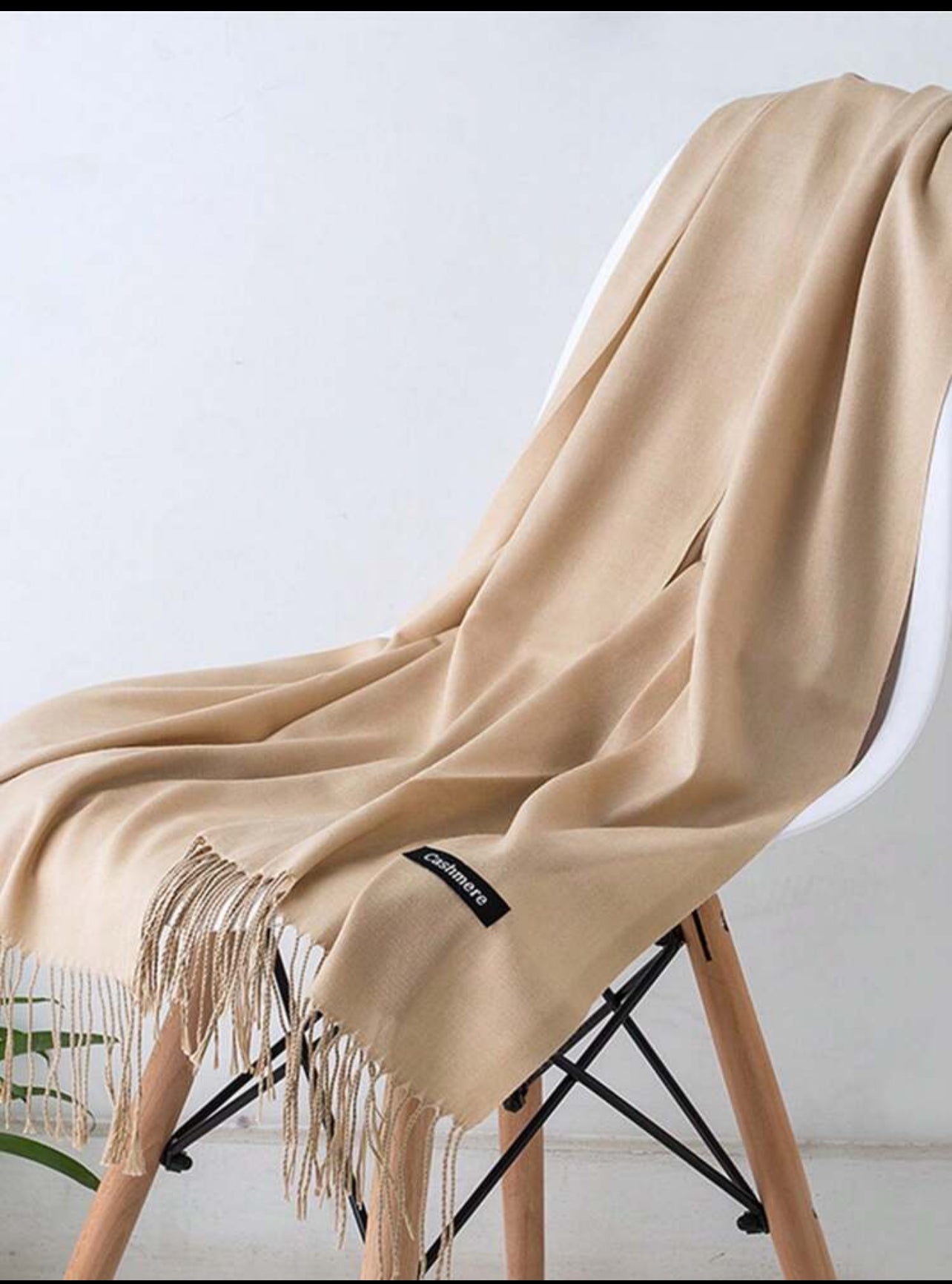 Khaki | Cashmere Shawl