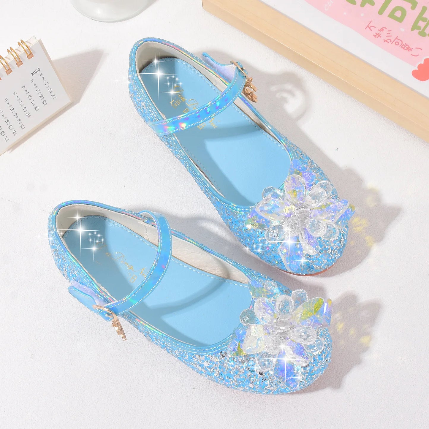 Blue Kids Heels