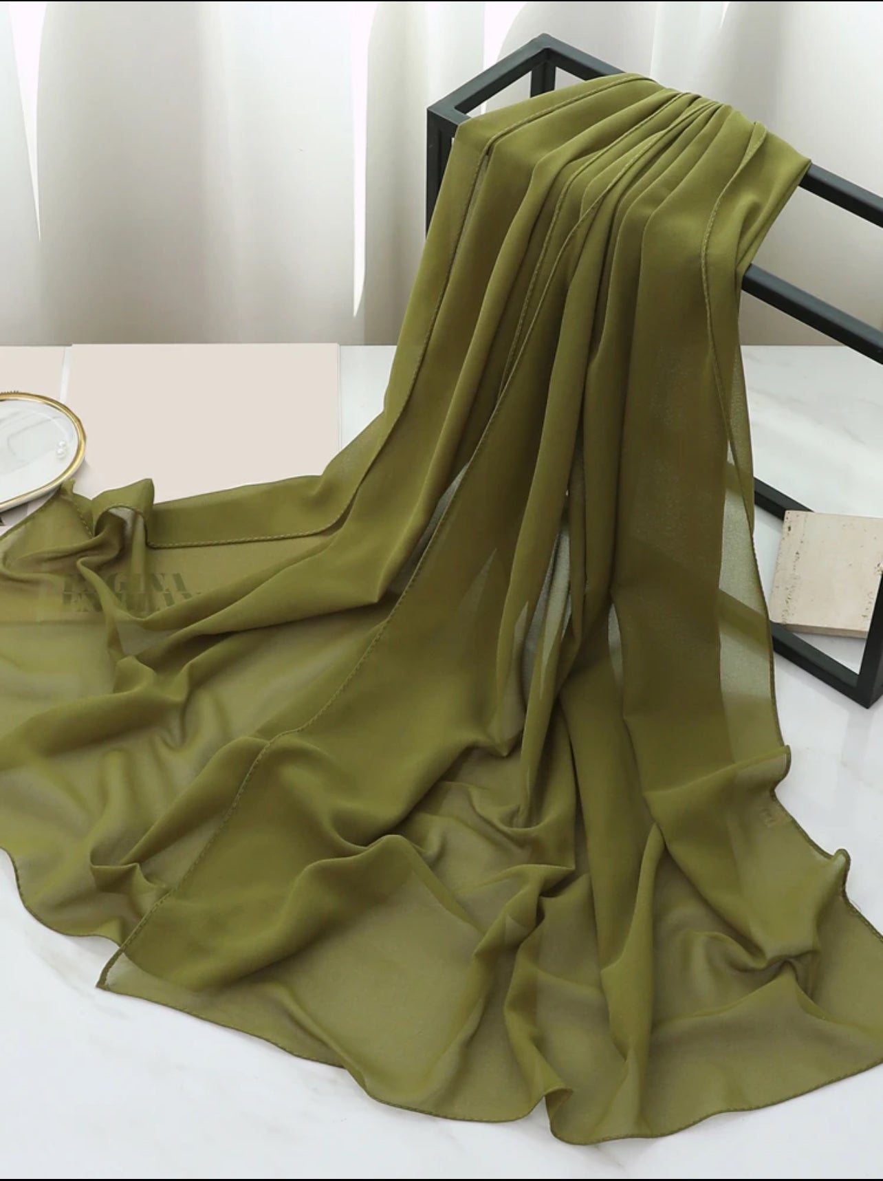 Army Green | Chiffon Hijab