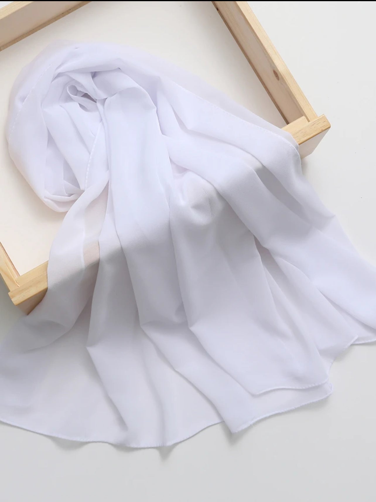 White | Chiffon Hijab
