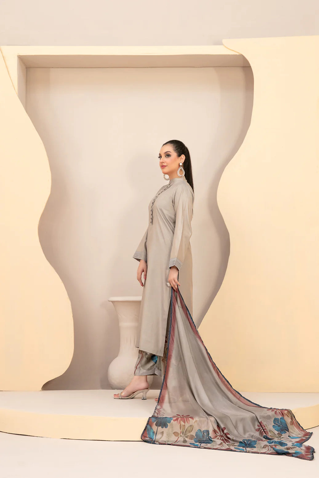 Shimmery | 3 PC Grey