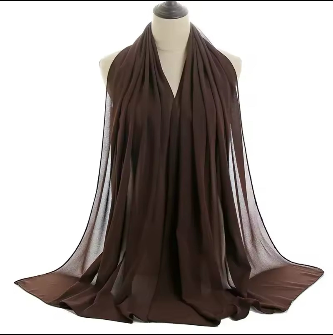 Dark Brown | Chiffon Hijab