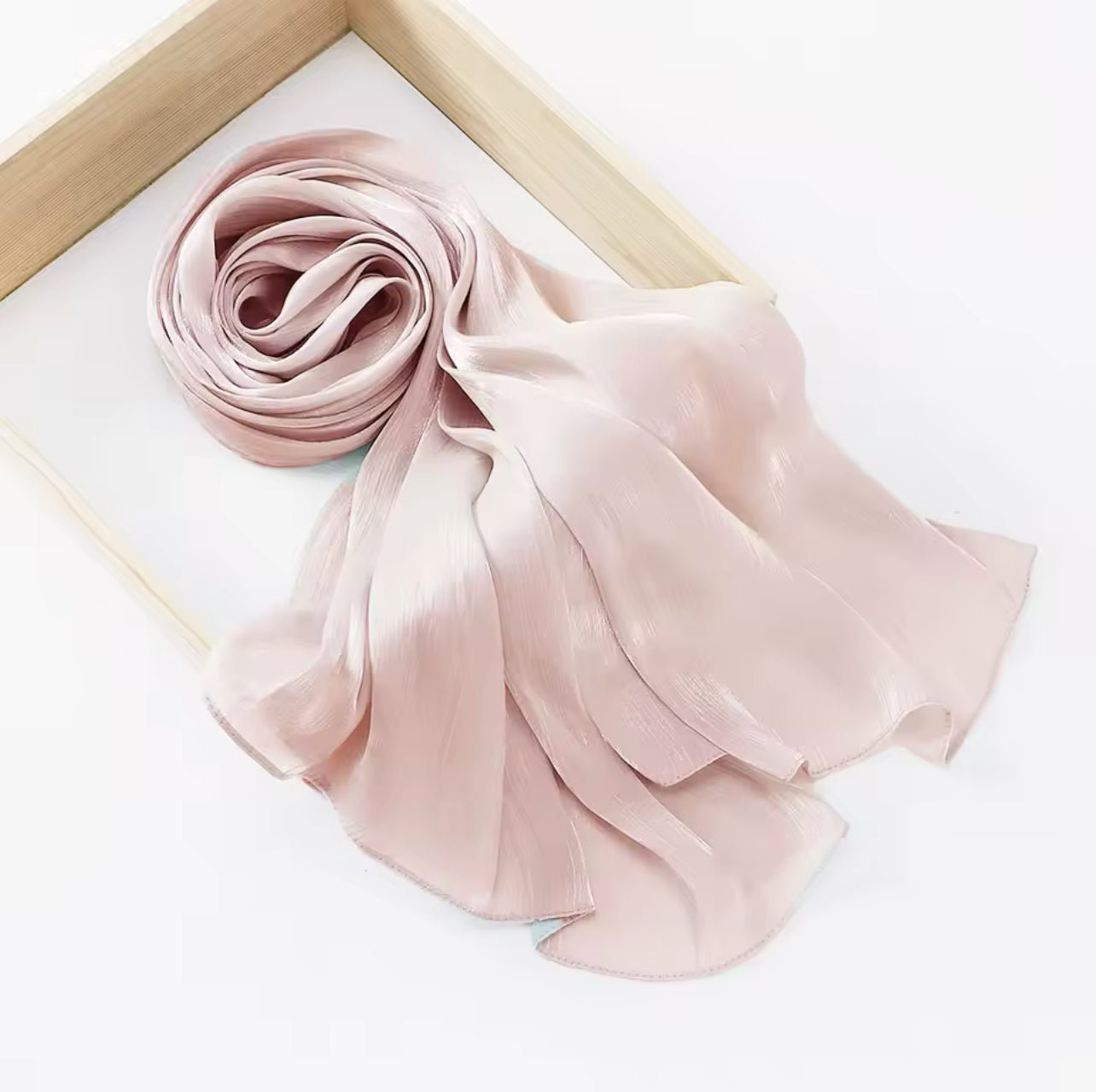Apricot | Satin Chiffon Hijab