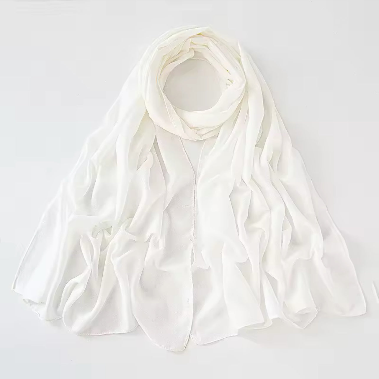 White | Shimmer Hijab
