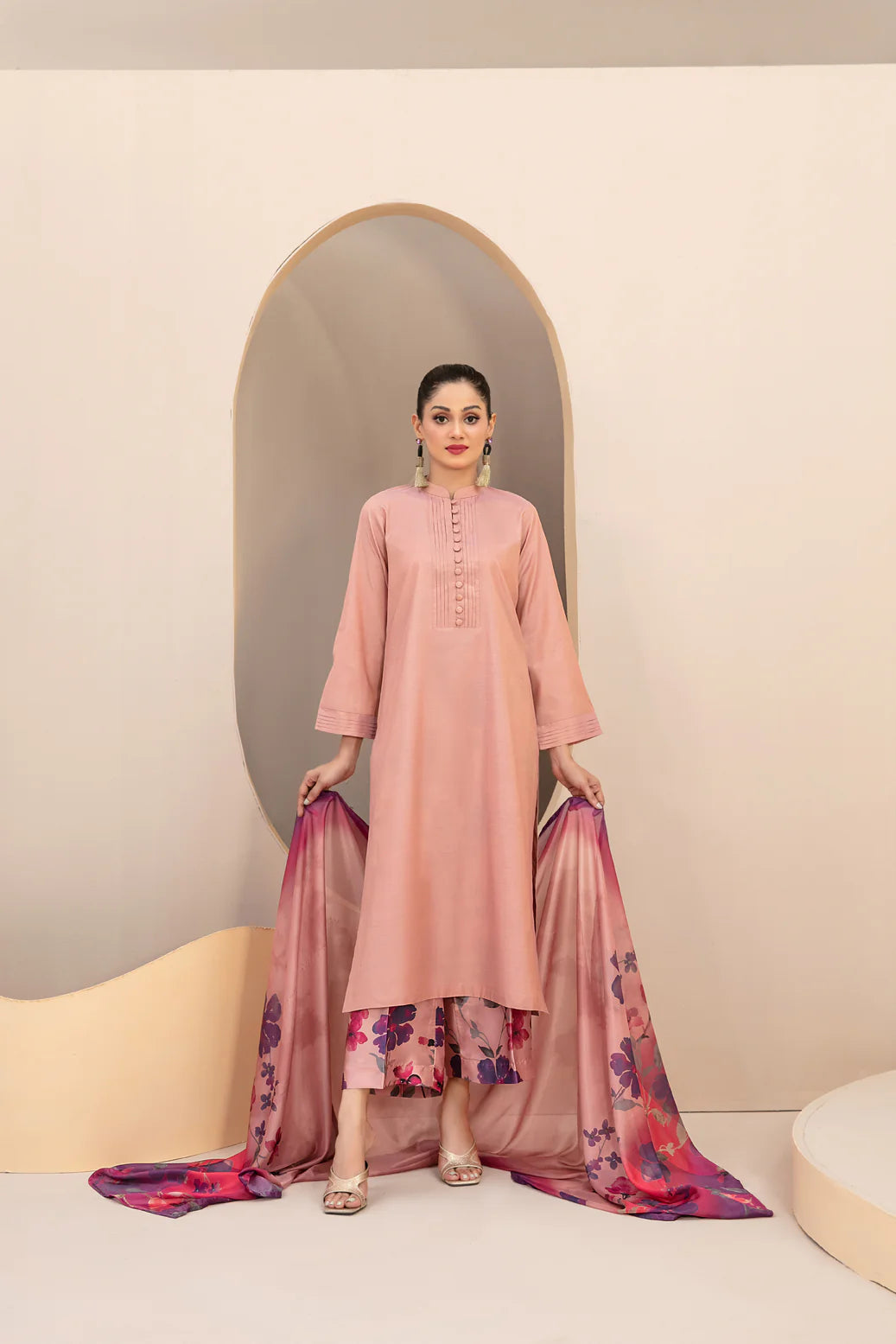Shimmery | 3 PC Pink