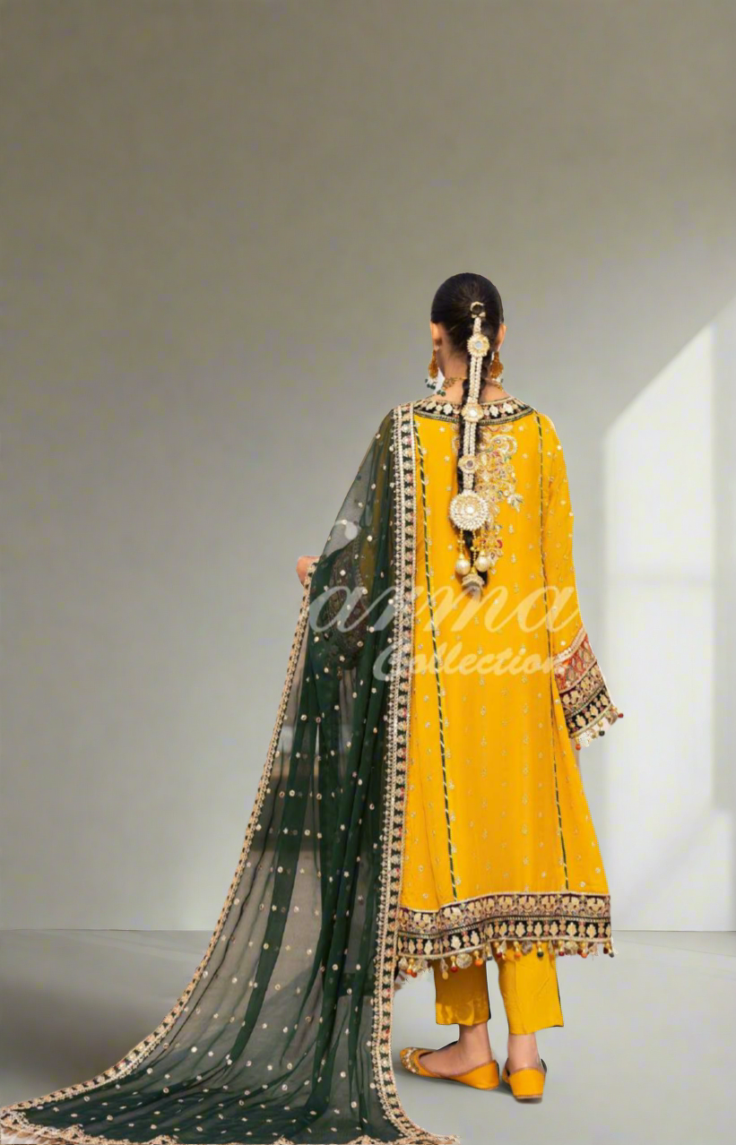 Yellow Kameez Suit