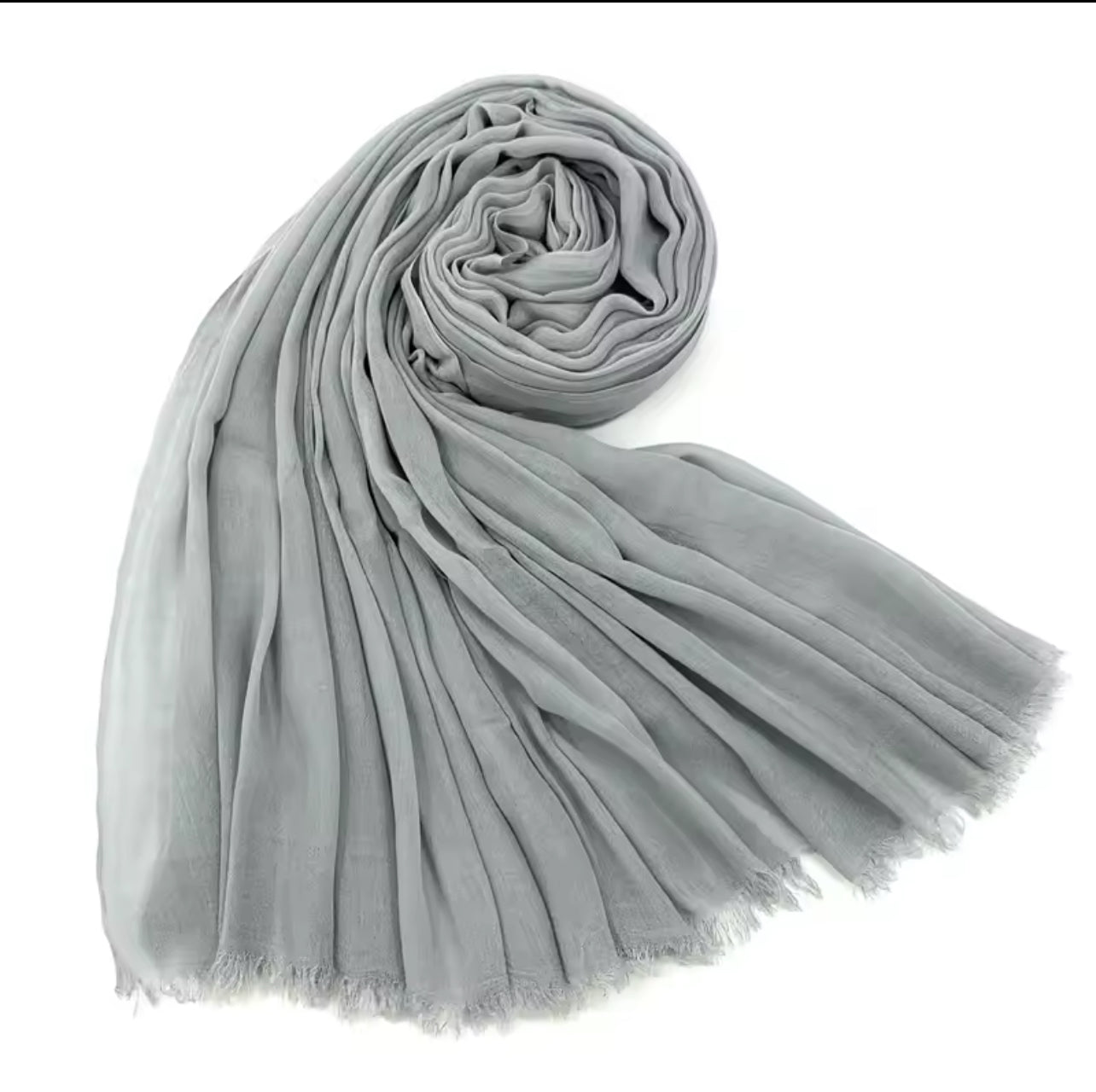 Silver | Polyester Hijab