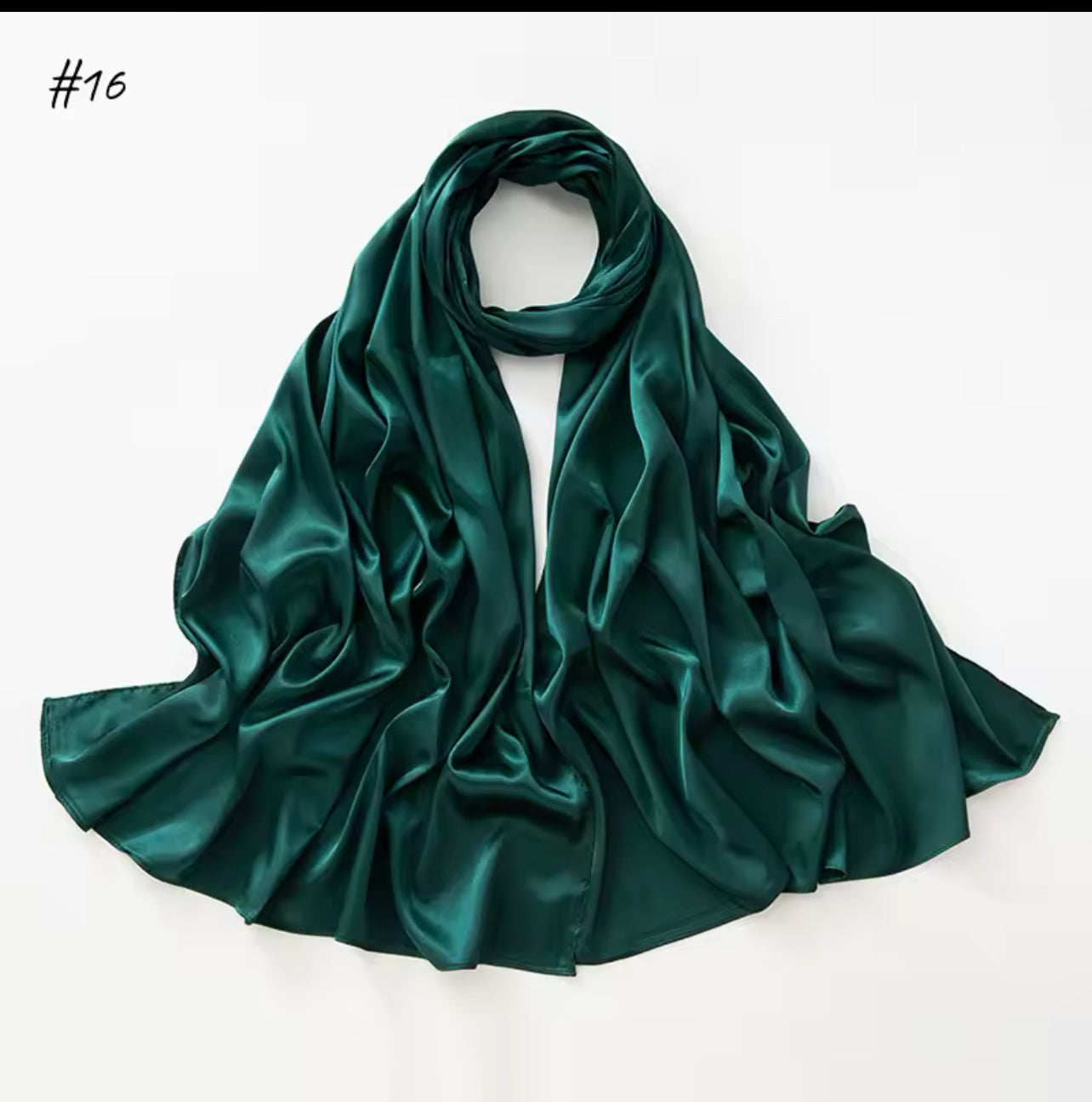 Bottle Green | Satin Hijab