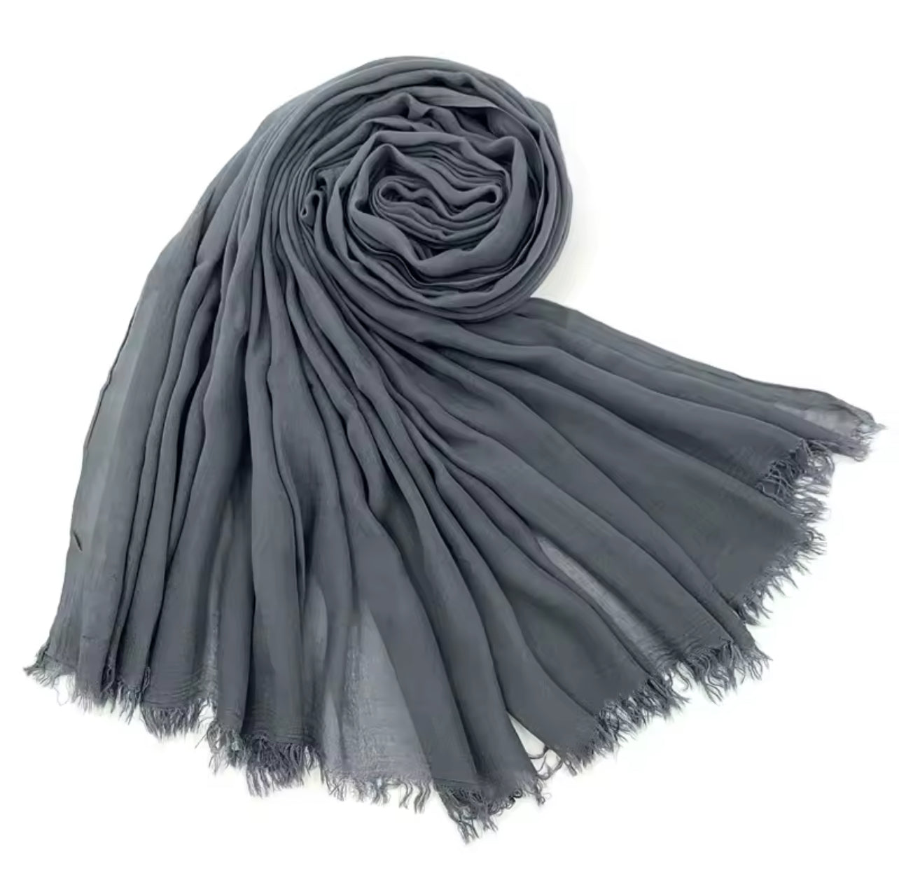 Dark Grey | Polyester Hijab