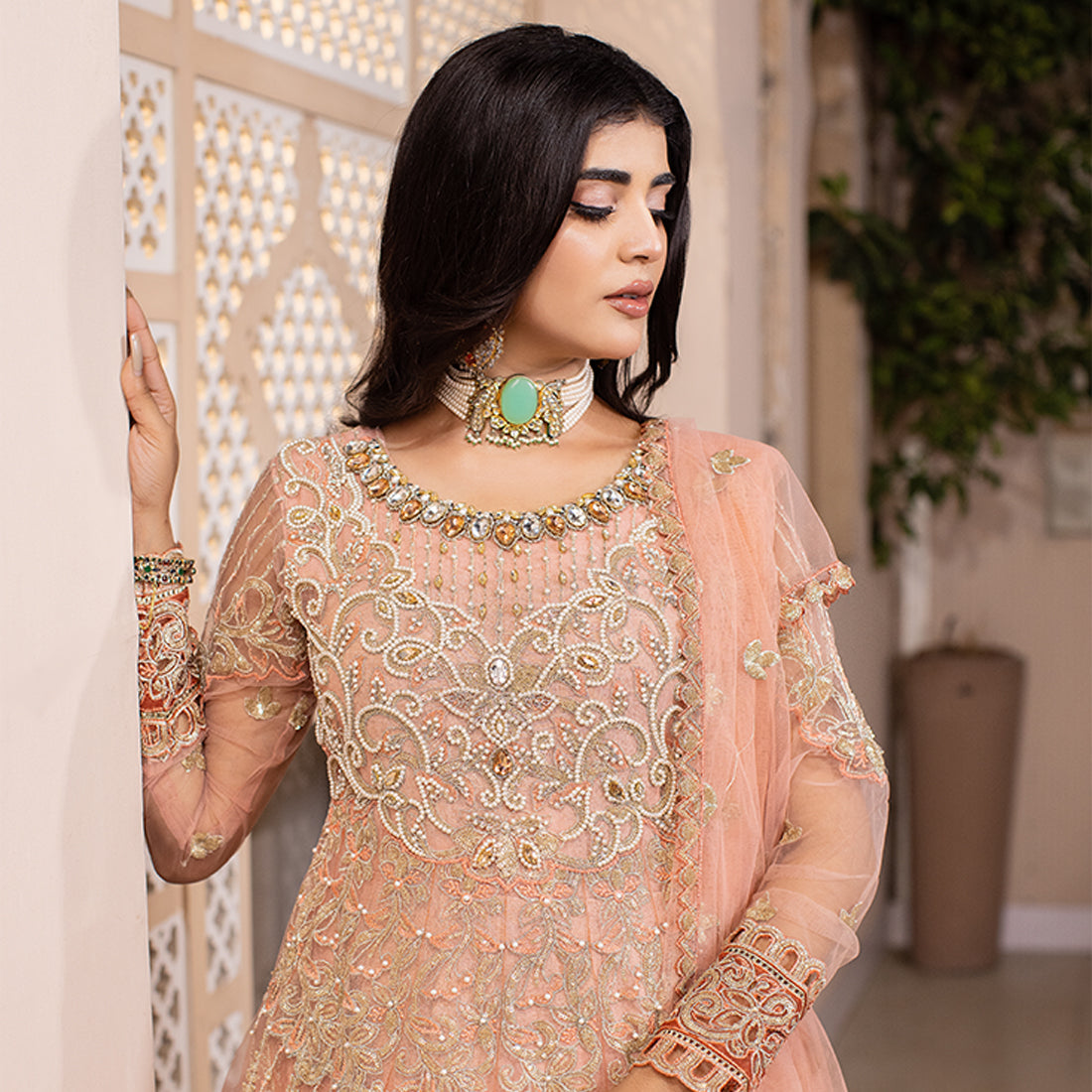 Peach Ombre | 3 PC Dress