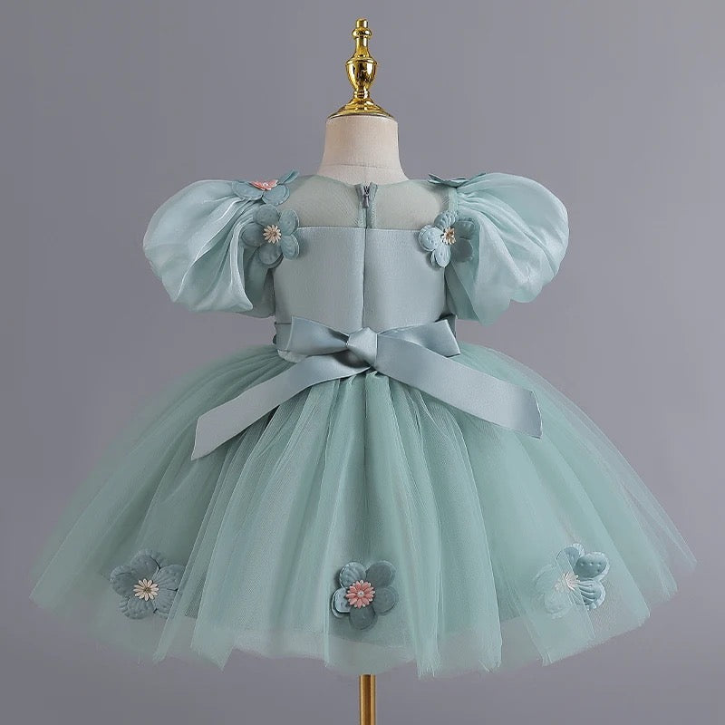 Sage Green Kids Dress