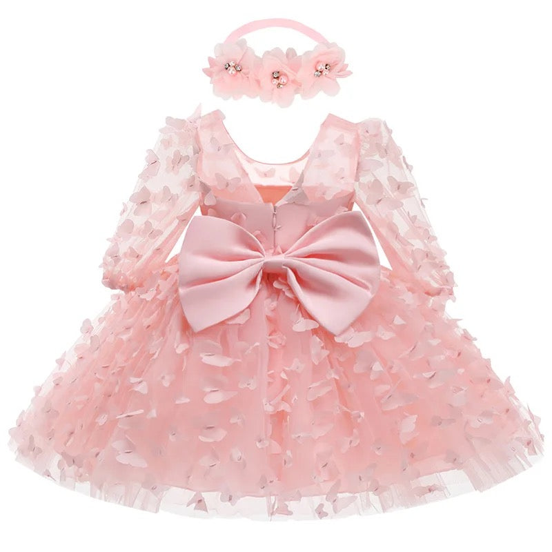 Pink Butterfly Dress