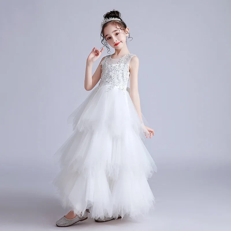 White Flower Girl Dress