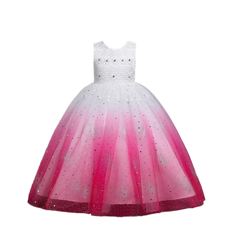 White & Pink Princess Dress