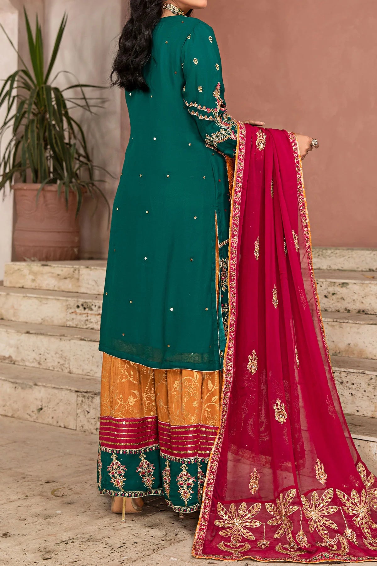 Chiffon Sharara Suit