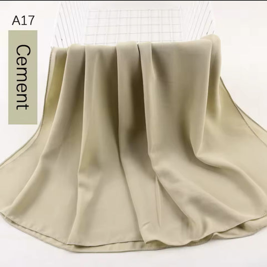 Cement | Chiffon Hijab
