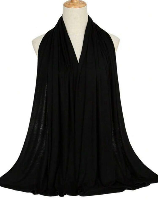 Black | Jersey Hijab (Large)