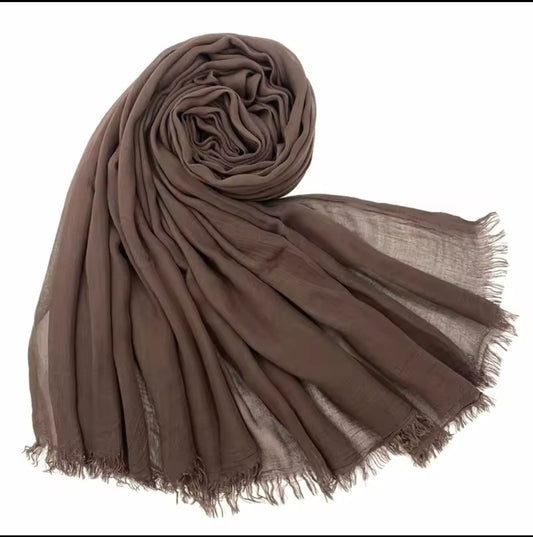 Brown | Polyester Hijab