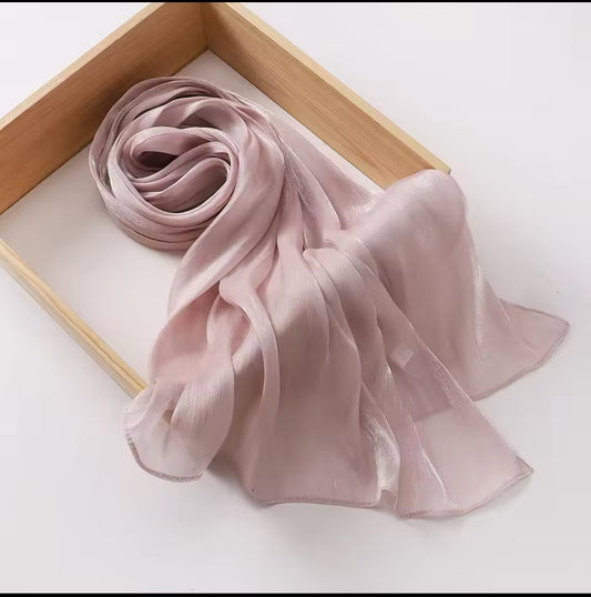 Slate Lavender | Satin Chiffon Hijab