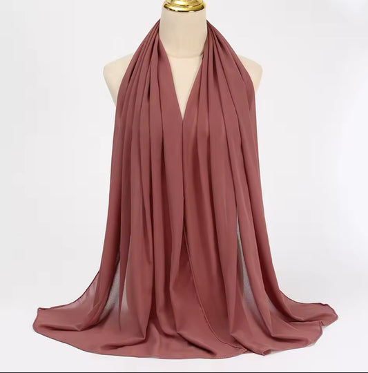 Rose Brown | Chiffon Hijab