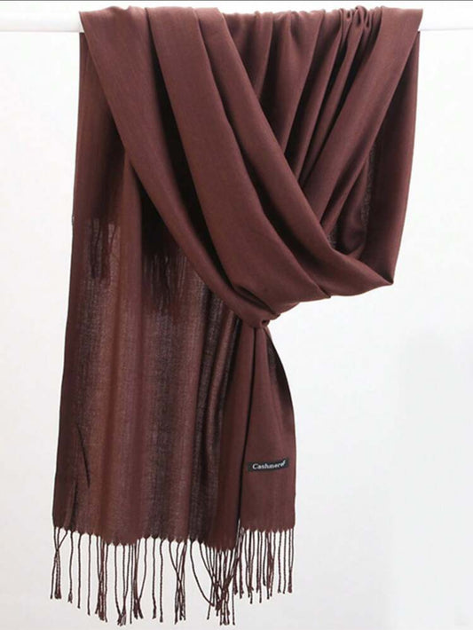 Coffee Brown | Cashmere Shawl