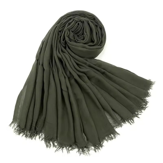 Army Green | Polyester Hijab