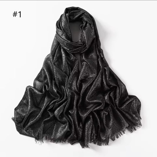 Black | Shimmer Hijab