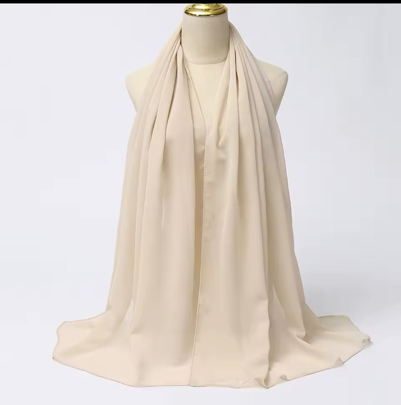 Milk White | Chiffon Hijab