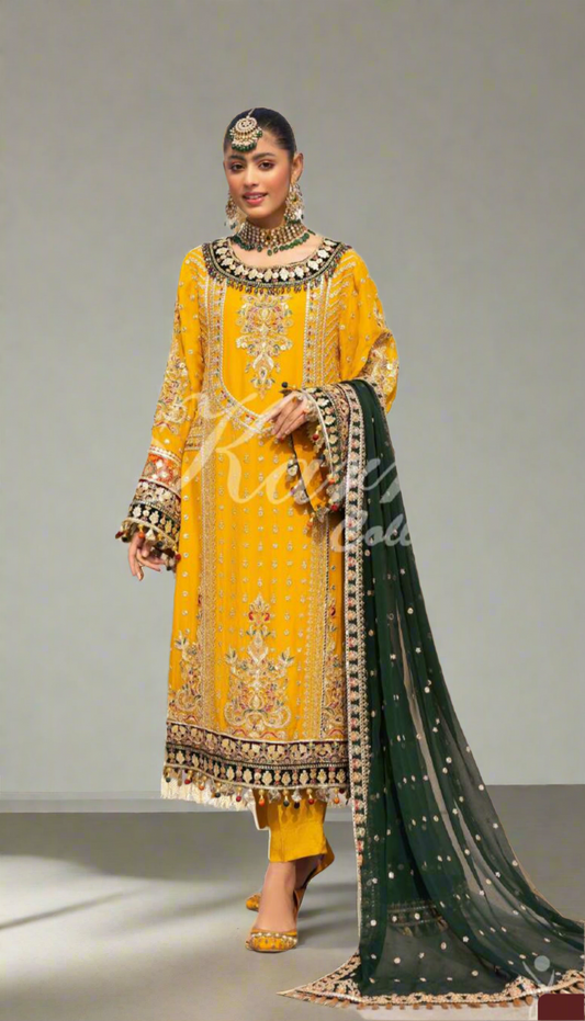 Yellow Kameez Suit