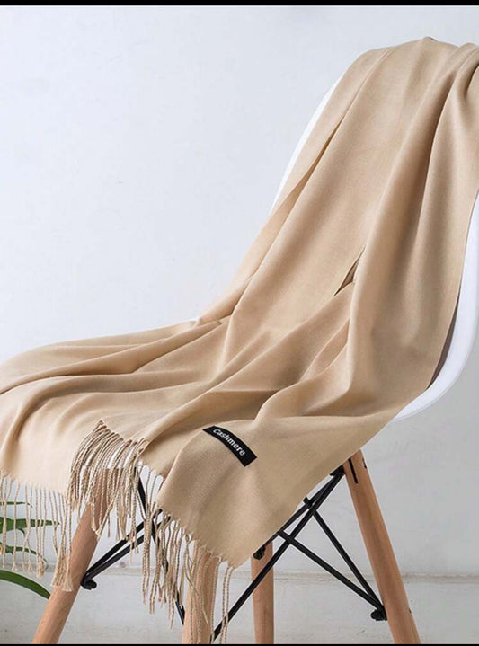 Khaki | Cashmere Shawl