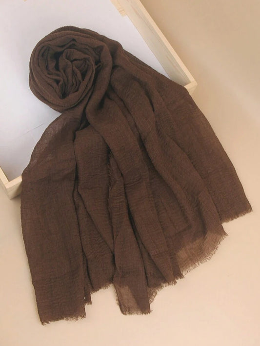 Chocolate Brown | Cotton Hijab