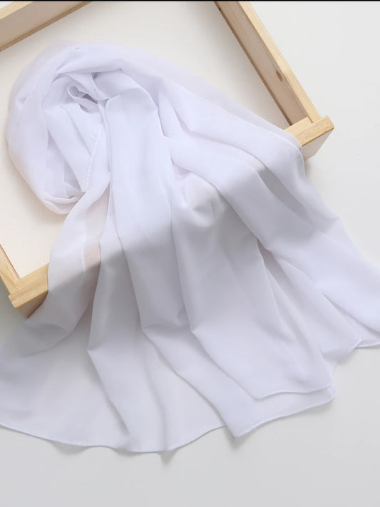 White | Chiffon Hijab