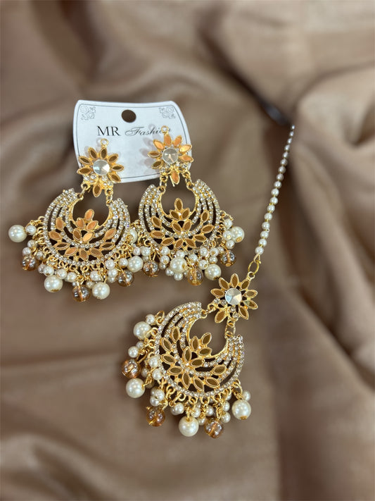 Gold & White Pearl Set