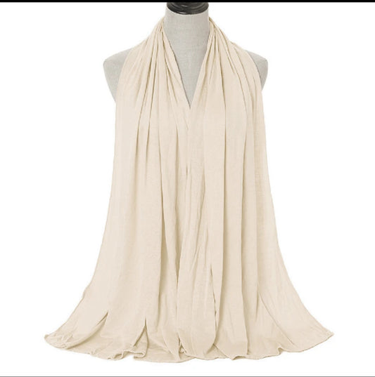 Beige | Jersey Hijab (Large)
