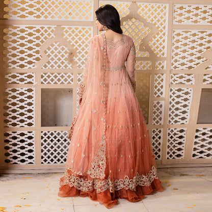 Peach Ombre | 3 PC Dress