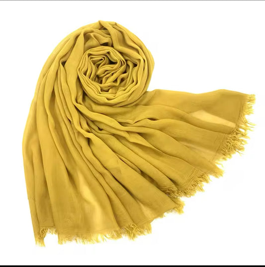 Mustard | Polyester Hijab