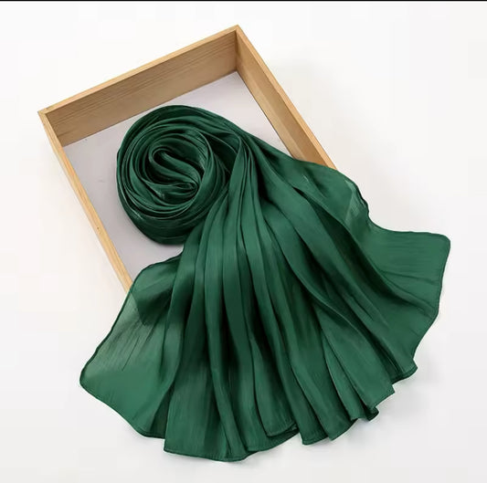 Green | Satin Chiffon Hijab