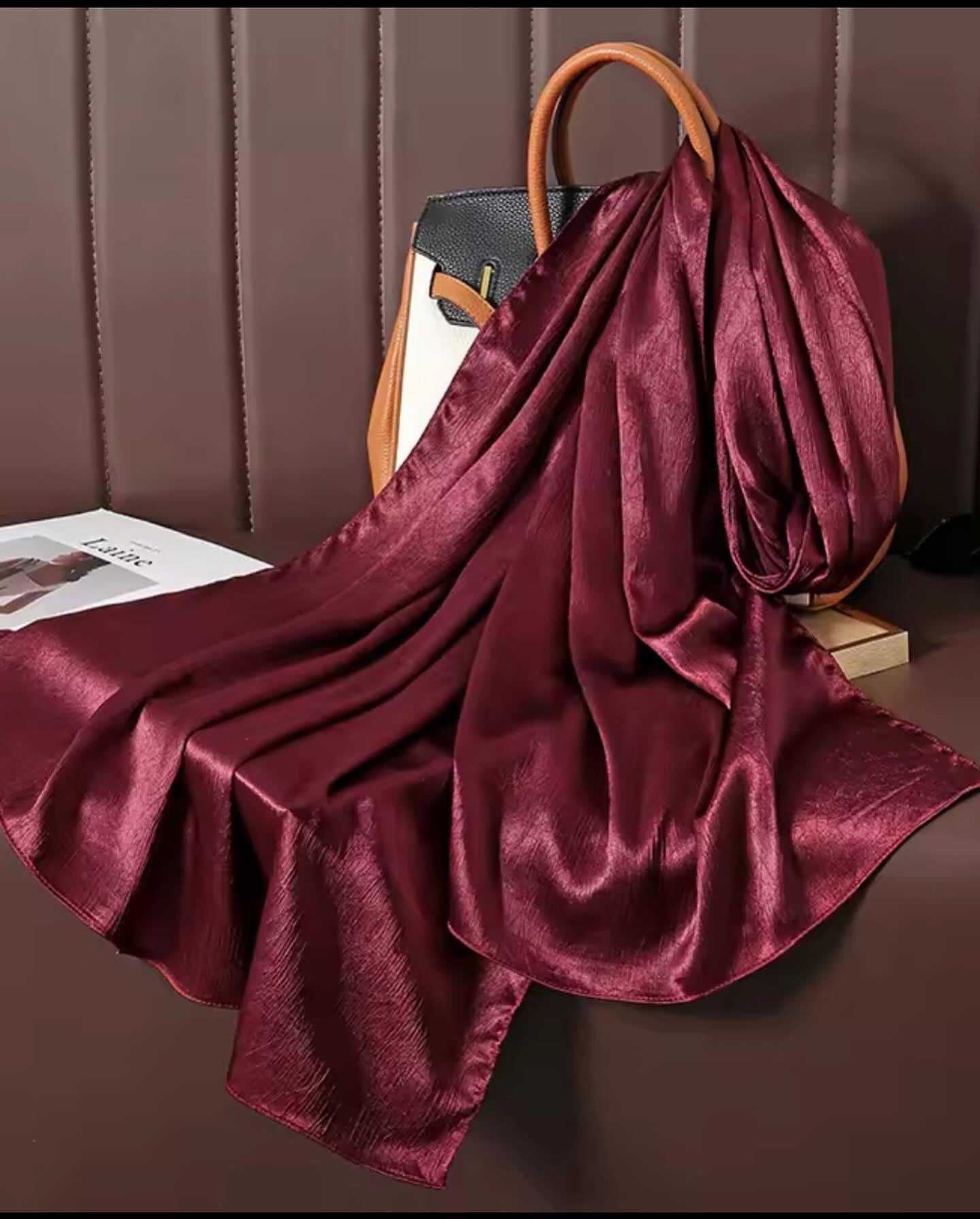 Crinkle Satin Hijab