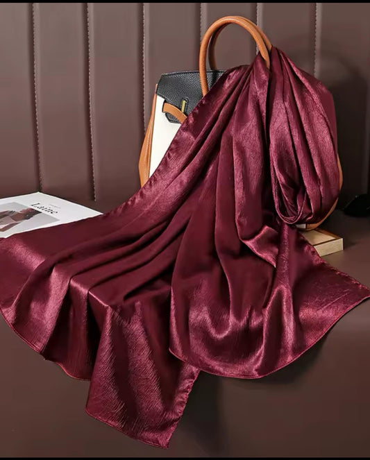 Crinkle Satin Hijab