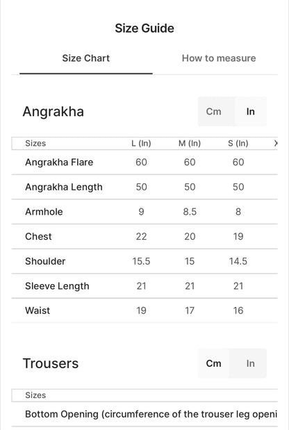 Green Angrakha | 3 PC