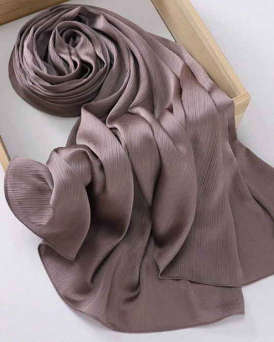 Crinkle Satin Hijab