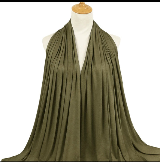 Green | Jersey Hijab (Large)
