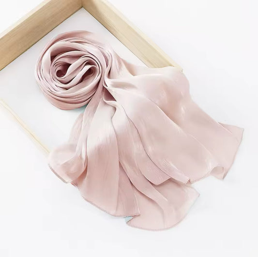 Apricot | Satin Chiffon Hijab