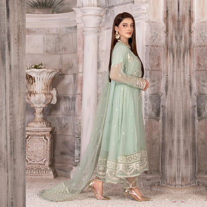 Flared Chiffon Dress | 3 PC