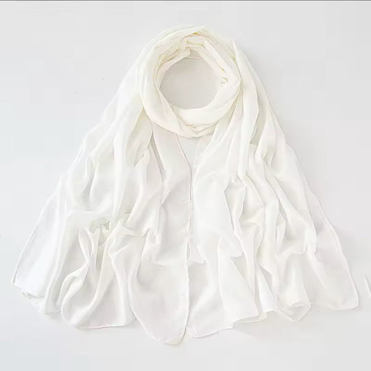 White | Shimmer Hijab