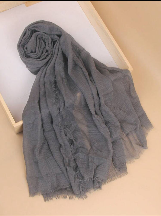 Dark Grey | Cotton Hijab