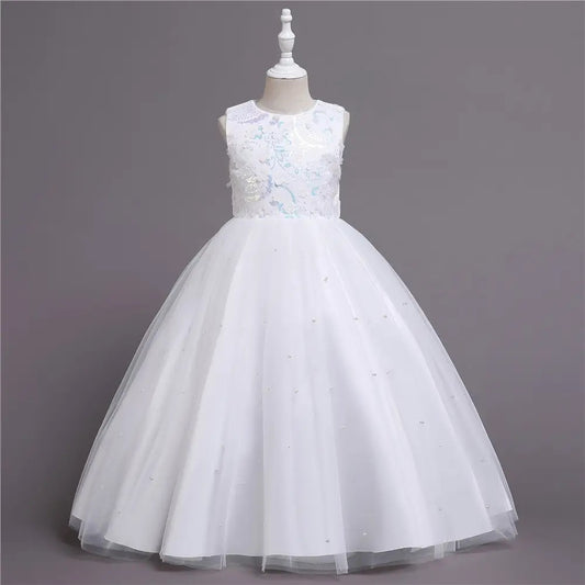 White Flower Girl Dress